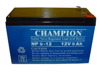 China China Champion UPS Battery 12V9Ah NP9-12 Lead Acid AGM Battery VRLA Battery, SLA Battery for sale