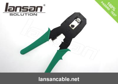 China Carbon Steel Material RJ11 RJ45 Crimping Tool / Network Cable Crimping Tool for sale