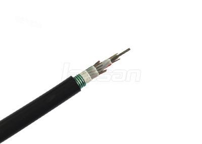 China Cable de fibra óptica de la base del PE GYTS 12, cable al aire libre de la fibra del solo modo OS2 en venta