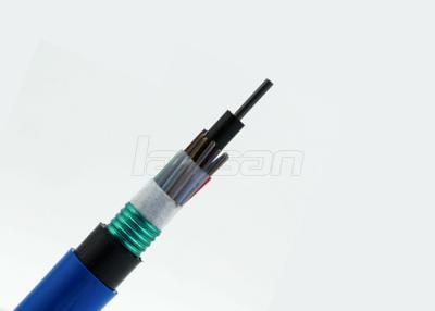 China 2 - 288 Core Armored Optical Cable , GYTA53 OS2 PE Jacket Loose Tube Fiber Cable for sale