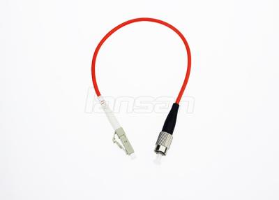 China FC al simplex del cordón de remiendo de la fibra óptica del solo modo del LC OS2/a la pérdida de inserción baja a dos caras en venta