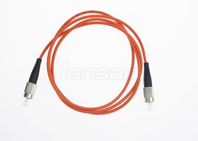 China Multimode FC To FC Simplex OM3Fiber Optic Patch Cord Insertion Saving Loss for sale