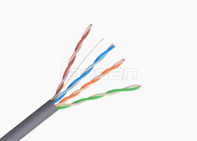 China 100Mhz Solid Bare Copper UTP Cat5e Lan Cable Unshield Solution 24AWG 0.50mm for sale