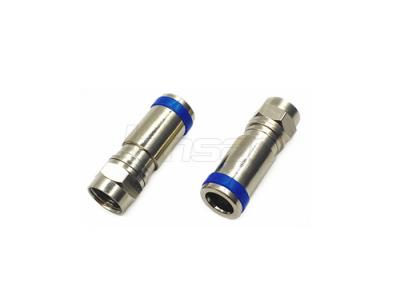 China RG59 RG58 Coaxial Cable Compression BNC Connector Nickel Plating for sale