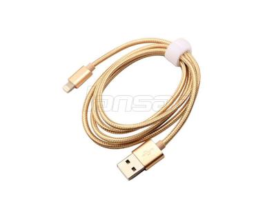China Pure Copper 8 Pin Nylon Insulated Data And Charging Cable For IPhone IPad for sale