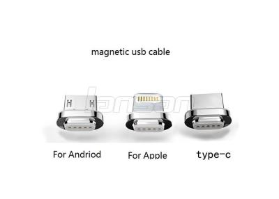 China 3 en 1 cable aislado de nylon DC 5V 2A de la carga por USB y de datos para el tipo móvil de C en venta