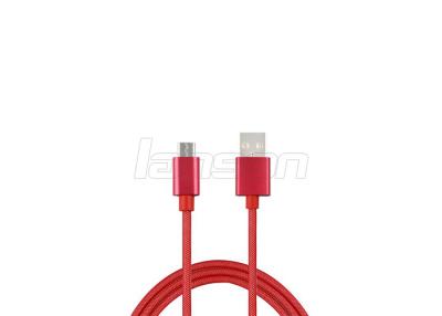 China Mobile Accessories Micro USB Data Cable 5V 2A Nylon OEM / ODM for Android for sale