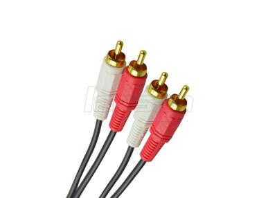 China Cable redondo del audio RCA del alambre, cable 2R/3R de los cables de audio y vídeo 2RCA 3RCA en venta