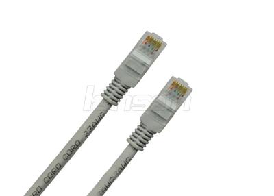 China Cable RJ45 de la red de Ethernet de la ronda Cat6 del CCA a la chaqueta de PVC masculina del cordón de remiendo RJ45 en venta