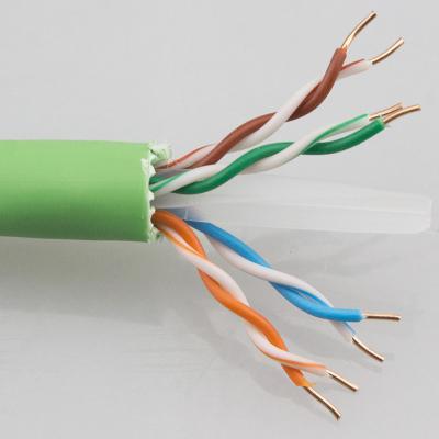 China PE Insulation Bare Copper Al Foil 23AWG Cat6A Ftp Cable for sale