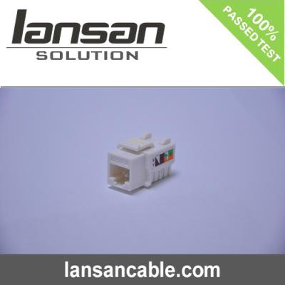 China conector 125vac UTP Jack Cat trapezoidal 5e de Ethernet Rj45 del ABS 50U en venta