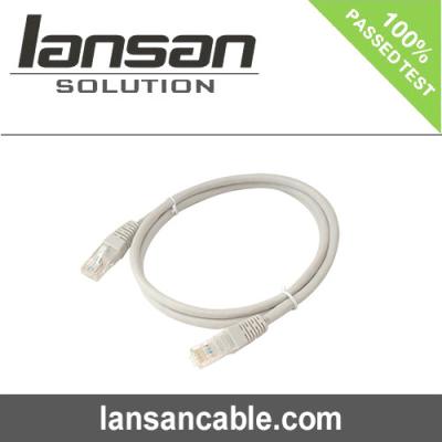 China OFC Conductor Cat6 Patch Cord 24 AWG LSZH HDPE Insulation CCC ETL for sale