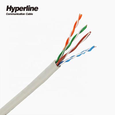 China 24AWG Solution Cat5e Lan Cable HDPE PVC 100Mhz Copper UTP for sale
