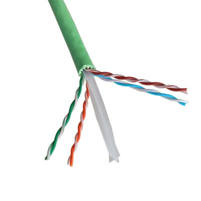 China PVC Insulation Cat6A UTP Cable 500Mhz TIA568 C.2 Copper CCA Conductor for sale