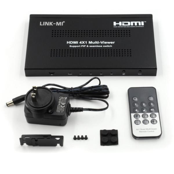 Quality 1080P 4 Channels HDMI Multi Viewer Signal Quad HDMI Multiviewer 4x1 for sale