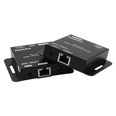 Quality 50m HDMI Extender Over Cat6 Cat5e Cable With Loop Out 1080P POC EDID for sale