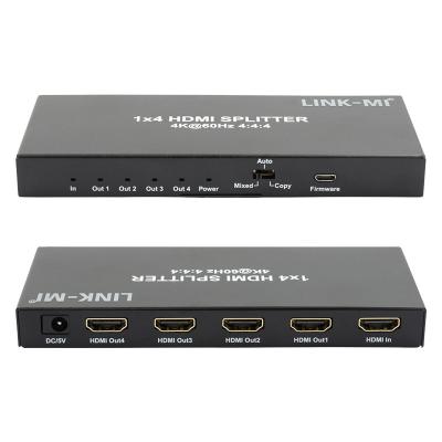 Китай HDMI 2.0 HDMI Extender Splitter 60Hz 1x4 Поддержка 3D 18G HDR 1 В 4 Выход AV Splitter продается