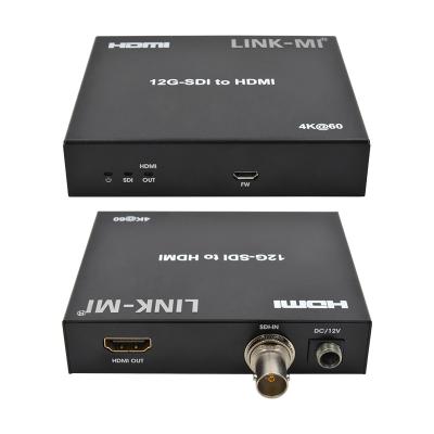 China 12G 6G 3G SDI naar HDMI Video Converter Ondersteuning YUV4:22 max 120 m Te koop