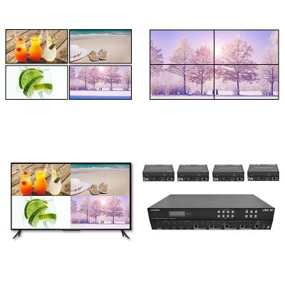 China 70m 4x4 4K controlador de pared de video 4x4 4K60Hz Visión múltiple de matriz sin fisuras en venta