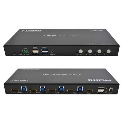 China 4 Port HDMI2.0 KVM Switch Up To 4K 60Hz 18Gbps 1920x1200 for sale