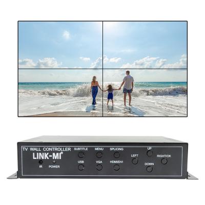 Chine 2X2 HDMI Contrôleur murale vidéo Prise en charge 1X4 1X3 1X2 TV Splicing Box pour 4 écrans à vendre