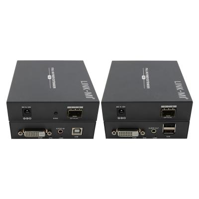 Китай DVI Fiber Optic HDMI Extender 2KM LC KVM DVI Extender через волоконное питание продается