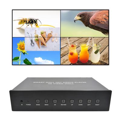 中国 HDMI 2X2 4K ビデオ ウォール コントローラー メディア プレーヤー テレビ ウォール プロセッサ 4 テレビ 販売のため