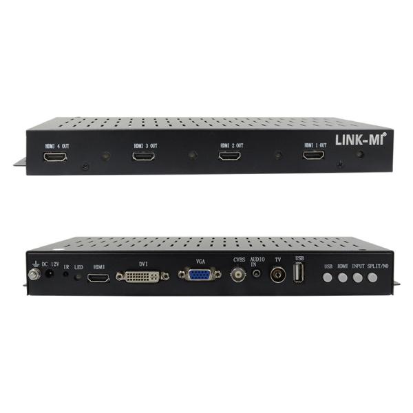 Quality 2X2 1X2 1X3 HDMI Video Wall Controller 1x4 1080P 90 Degree Rotation For Portrait for sale