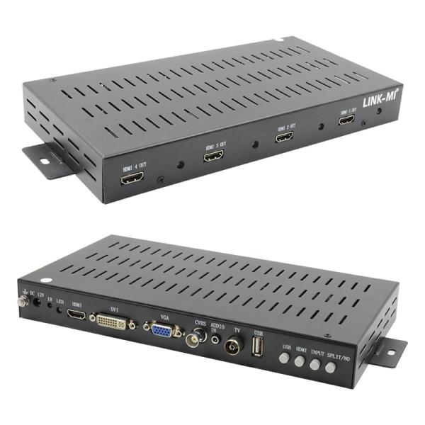 Quality 2X2 1X2 1X3 HDMI Video Wall Controller 1x4 1080P 90 Degree Rotation For Portrait for sale