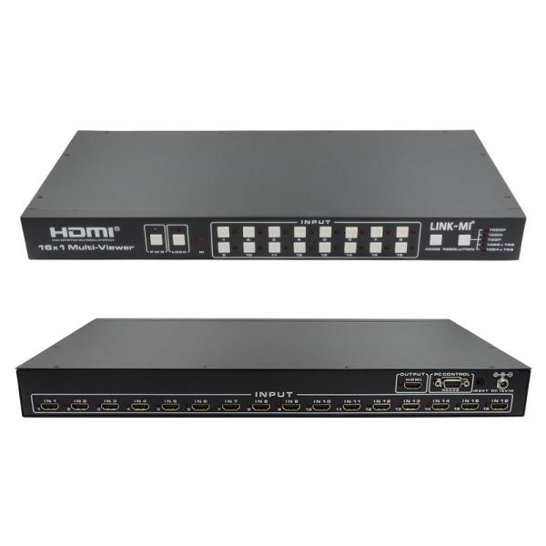Quality 16X1 AV 4K Quad Multiviewer 16 In 1 Out Seamless Video Switcher Processor for sale