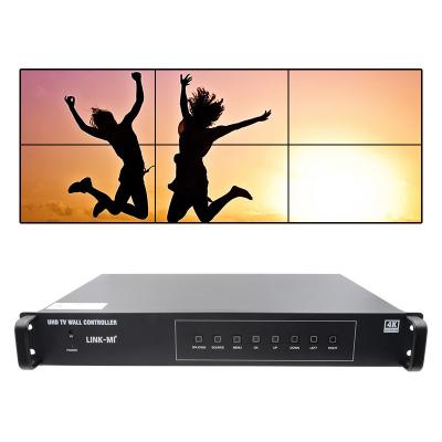 China 2X3 HDMI Video Wall Controller 4K 1x4 1X3 1X2 TV Wall Processor For 6 Displays for sale