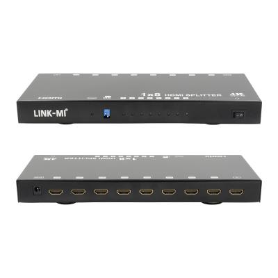 China 8 Ports 4K HDMI Splitter Video Splitter 3d EDID 1 In 8 Out Duplicator For 8 TVs for sale