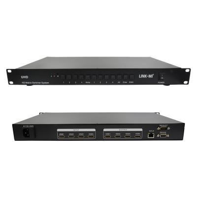 China 4X4 HDMI Matrix Switcher System 4K HDMI Video Switch Support RS232 TCP/IP for sale