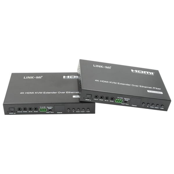 Quality 120m AV 4K HDMI Extender Over IP 60M USB KVM Extender Over Fiber for sale