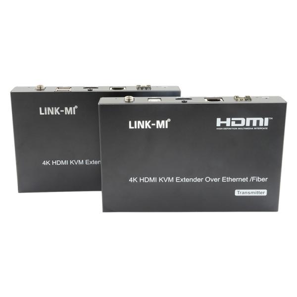 Quality 120m AV 4K HDMI Extender Over IP 60M USB KVM Extender Over Fiber for sale