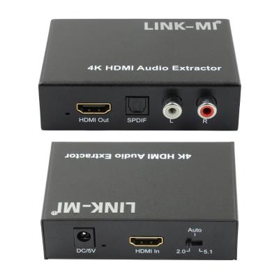 China Extractor de áudio HDMI 2K 4K para Apple TV Blu-Ray Player Suporte a EDID 3D à venda