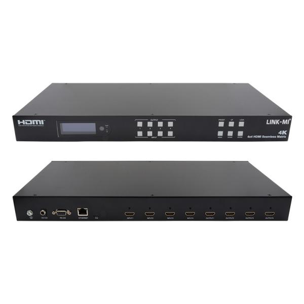 Quality Seamless HDMI 4K Video Wall Splitter HDMI Matrix Switcher 2X2 4 In 4 Out for sale