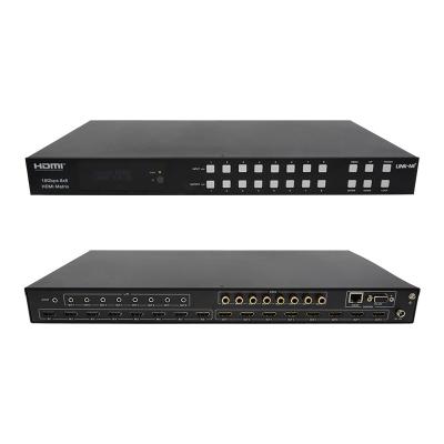 China 18Gbps 8x8 Matrix Switcher With ARC Function Support 4K2K 60Hz YUV 4:4:4 for sale
