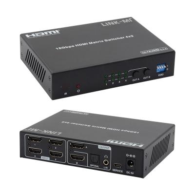 China 4X2 HDMI Matrix Switch Hdmi Switch Audio Extractor 4K To 1080P Video Switcher for sale