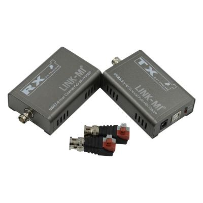China 50M KVM Extender For Camera 1080P USB Extender Over Coaxial Cable Kvm Over Fiber for sale