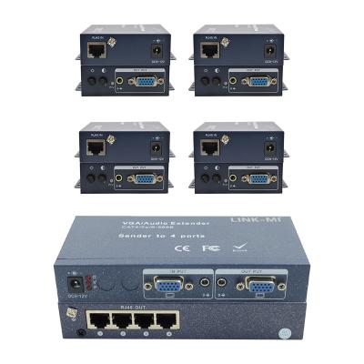 China 15 pin 4 puertos VGA Extender 1 a 4 VGA Splitter 4 canales Video UTP Extender en venta