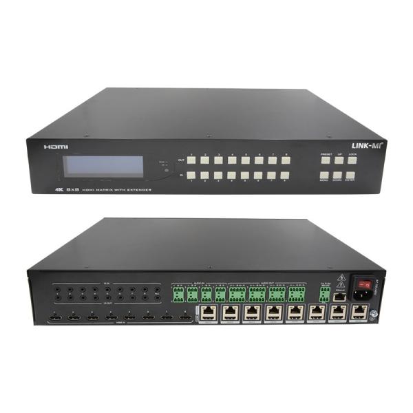 Quality 8X8 HDMI Matrix Extender Up To 70m 8 HDMI Loop Out 4K60Hz HDMI Video Switch for sale