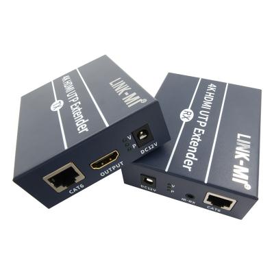 China 120m 4K HDMI Extender Over Cat6 Cat6e Cable With HDMI Loop Out IR Control for sale