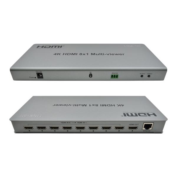 Quality 8x1 HDMI Multiviewer 4k 60hz With Seamless Switcher HDMI 4K 30Hz for sale