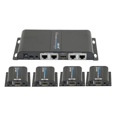 China Support EDID 1x4 HDMI Extender Splitter 40m/131ft Transmission Distance for sale