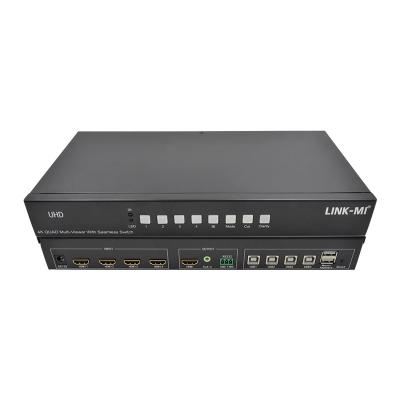 China 4X1 Seamless 4K HDMI Multi viewer with KVM for sale