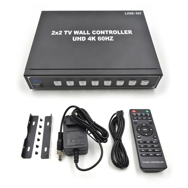 Quality 4K Video Wall Controller for max 4 TVs USB HDMI video wall controller 2x2 for sale