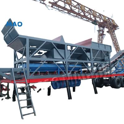 China Customized Mobile Dry Mix Plant Working With Concrete Transit Mixer for sale