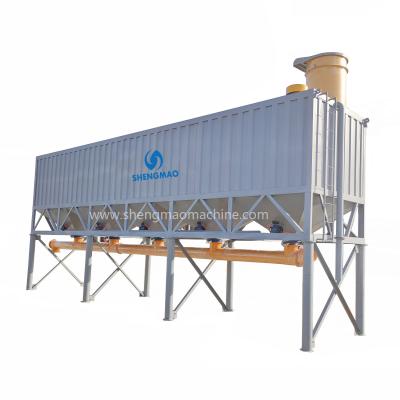 China Mobile Horizontal Cement Silo Storage Container With Screw Conveyor for sale