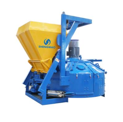 China Portable Mobile Concrete Mixer Pan Planetary Cement Mixer Machine With Vertical Shaft for sale